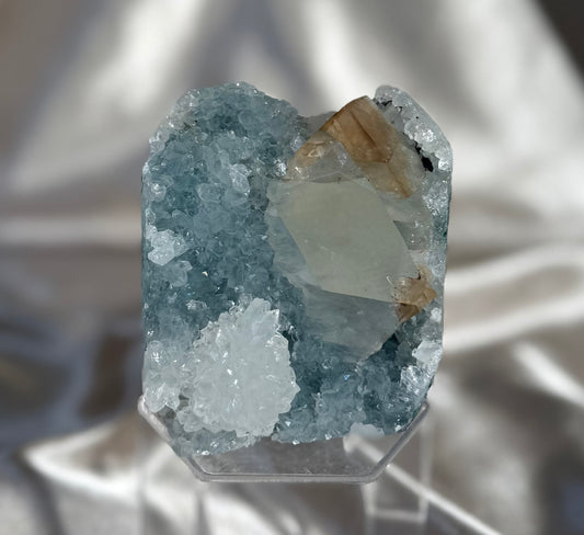 Blue Quartz with Calcite J