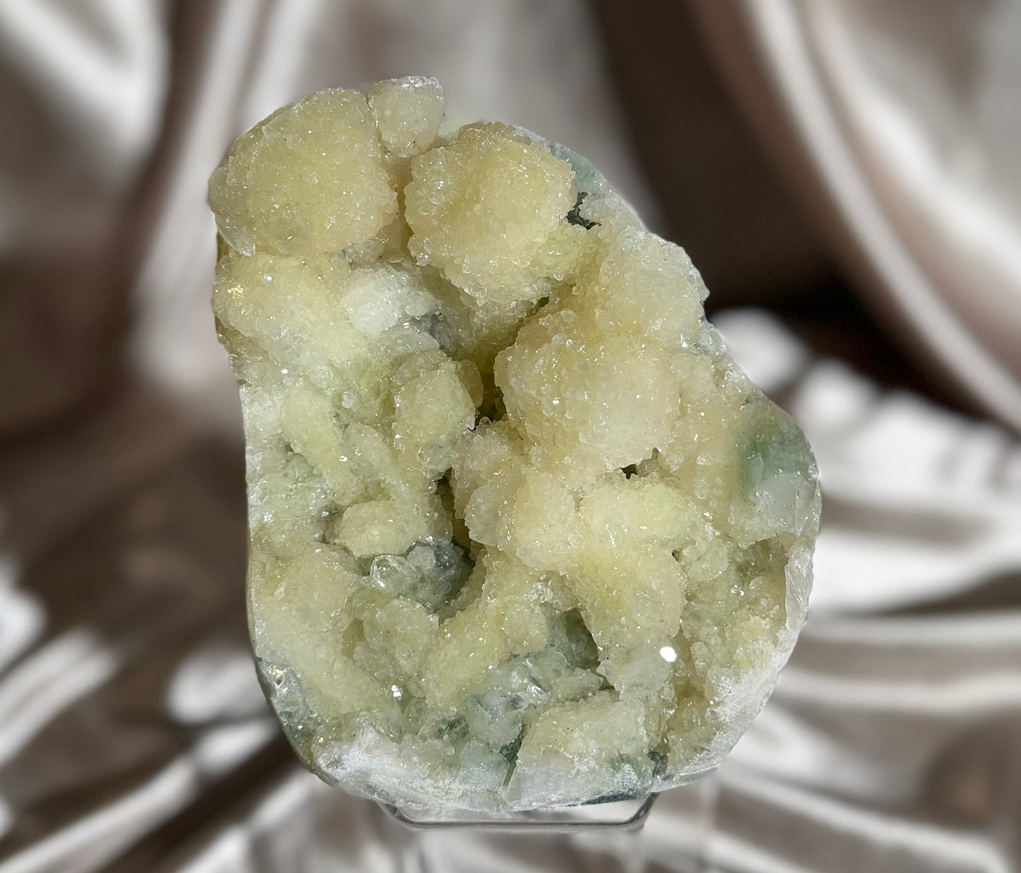 ‘Lemon Sorbet’ Stilbite Coated in Apophyllite G