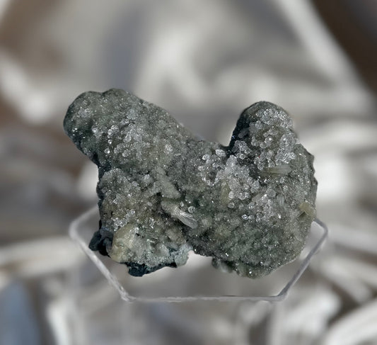 ‘Fairy Moss’ Green Coated Calcite E