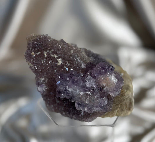 Calcite with Amethyst B