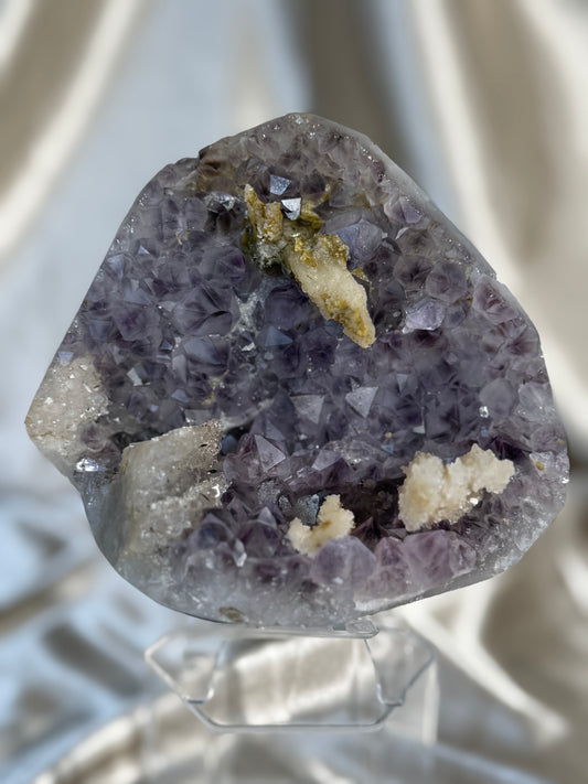 Amethyst with Calcite B