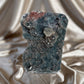 Green Chalcedony with Calcite