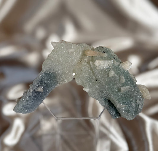 “Ice cream cone” Calcite with Celadonite C