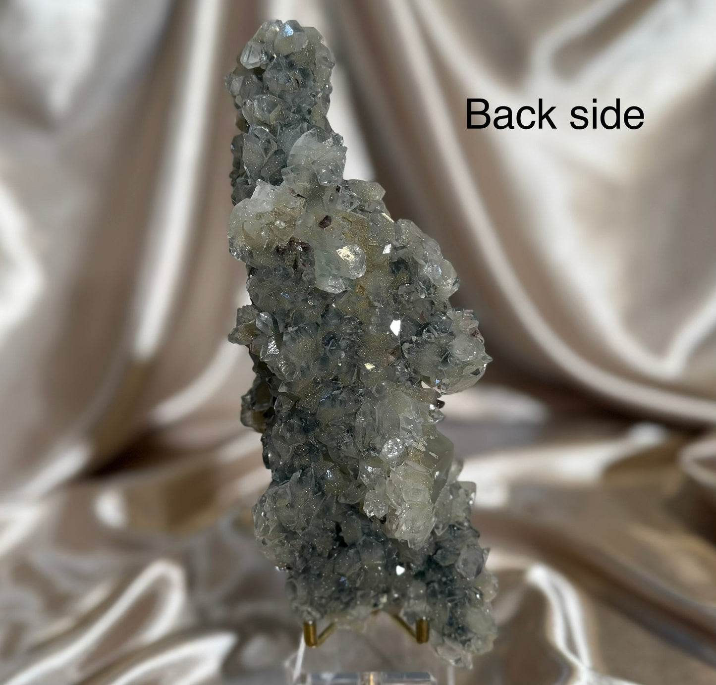 Black Chalcedony and Coated Calcite Stalactite