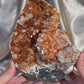 ‘Sun Kissed’ Apophyllite over Hematite G