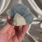 Blue Chalcedony with Coated Calcites