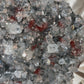Red Heulandite on Diamond Apophyllite A