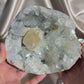 Diamond Apophyllite with Honey Calcite