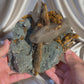 ‘Toadstool Pocket’ Gyrolite on Green Chalcedony D