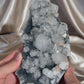 Apophyllite on Blue Chalcedony B