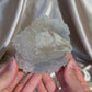 Coated Calcite on Blue Quartz