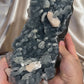 Apophyllite on Blue Chalcedony H
