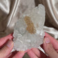 Honey Calcites on Pointed Apophyllite