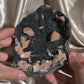 Dark Black Chalcedony with Heulandite A