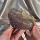 Large Calcite with Amethyst E
