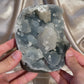 Blue Chalcedony over Calcite