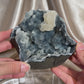 Coated Calcite on Blue Chalcedony B