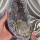Amethyst with Coated Calcite B