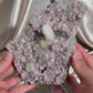 Mesolite on Pink Heulandite & Green Apophyllite C