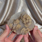 Stacked Coated Calcite on Quartz
