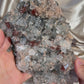 Red Heulandite on Diamond Apophyllite B
