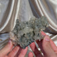 Apophyllite on Blue Chalcedony E